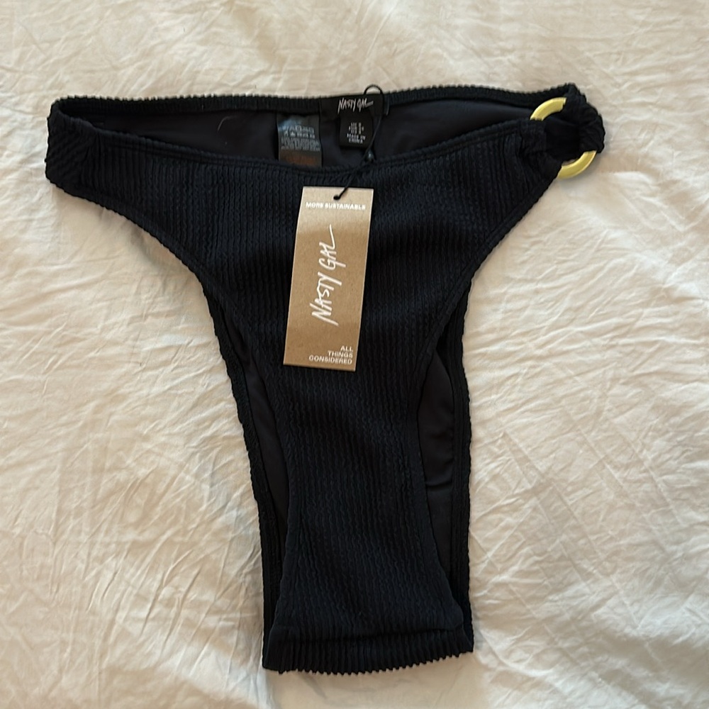 Nasty Gal High Waist & High Cut Bikini Bottom